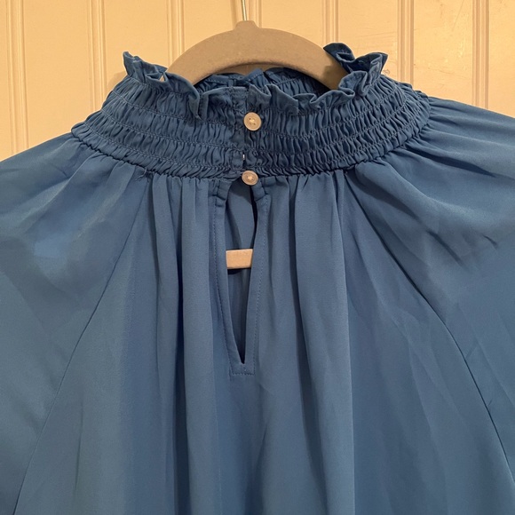 LOFT Blue Blouse - Picture 3 of 4